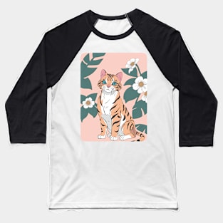 Floral Bengal's Elegance Baseball T-Shirt